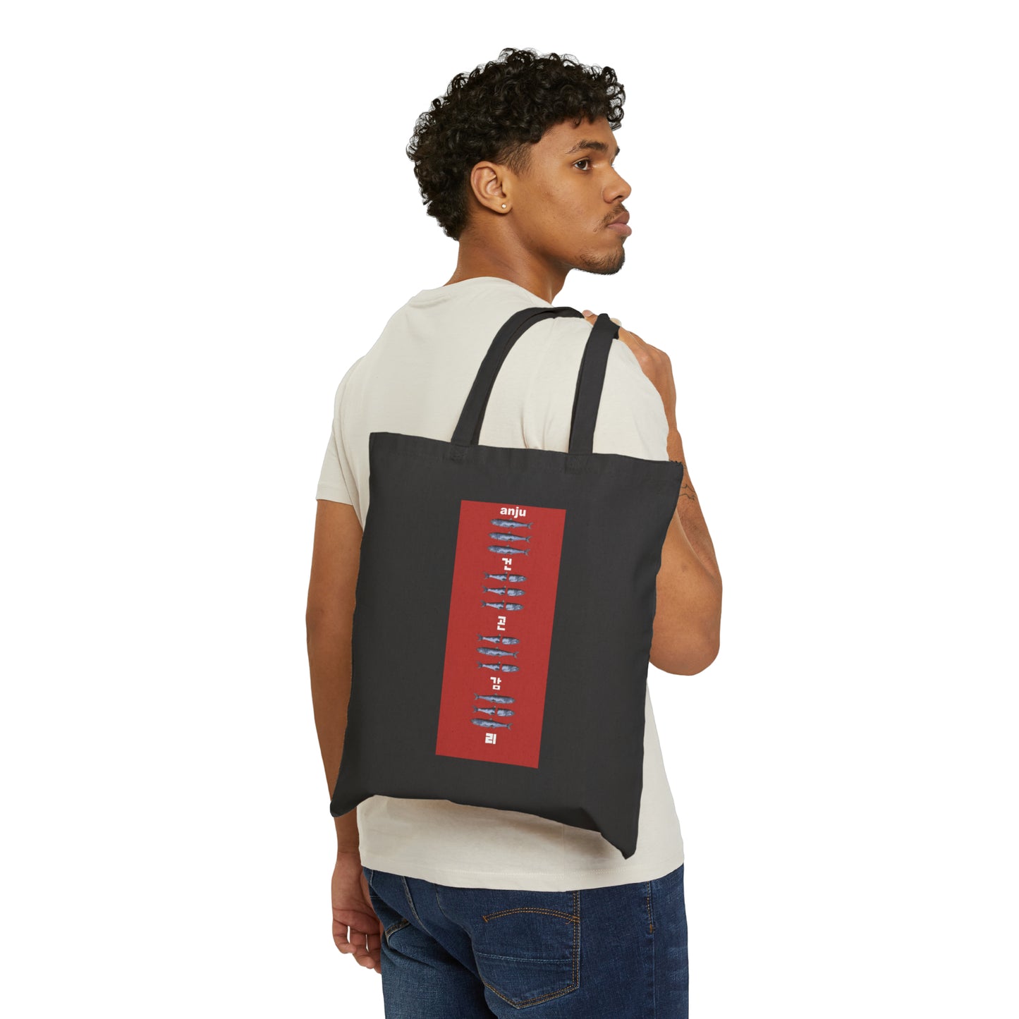 Anchovy Taegukgi Trigram tote bag